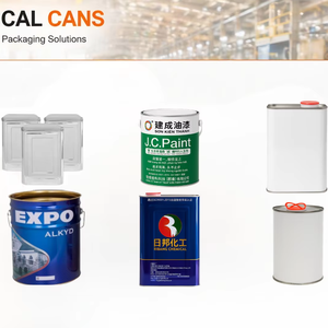 Customizable Square <b>Metal</b> Tin Cans with Pouring Cap for Paint and Chemical <b>Packaging</b> Vietnam - Product Image 1