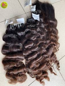 ผมแท้เวียดนาม 100% แบบ Single Donor  ชนิด Closure  แบบ Raw Double Drawn  แบบ Natural  แบบเป็นมัด  ต่อผมแท้  ราคาขายส่งที่ดีที่สุด - Product Image 6