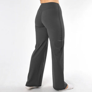 Latest Design 90% Polyester 10% Spandex Knitted Yoga Wear Mid Waist Gym Workout Training Quick Dry Breathable Women's <b>Leggings</b> - Product Image 3
