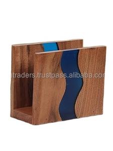 Porte-serviettes en résine époxy de qualité supérieure avec ensemble de vanité fait main au design artistique pour hôtels et maisons - Product Image 6