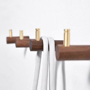 Handcrafted wooden <b>hook</b> solid wood wall <b>hook</b> walnut wall <b>hook</b> luxury home accessory designer wall <b>hook</b> elegant coat <b>hook</b> stylish - Product Image 2
