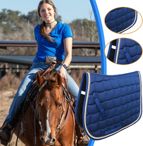 Tapis de selle anglais respirant, absorbant l'humidité, équipement d'équitation léger, pratique pour l'entraînement et le confort - Product Image 5