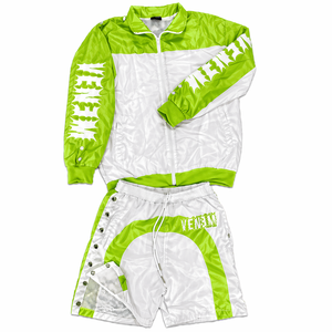 Ensemble de veste courte sur mesure grande taille, coupe-vent à capuche, survêtement d'hiver deux pièces - Product Image 5