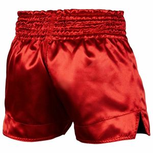 Adults' Satin Muay Thai Boxing Shorts and Kick Boxing Trunks 100% Polyester Breathable Customized Martial Arts Wear - Product Image 2