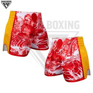 Pantalones Cortos de Muay Thai al por Mayor, Ropa de Artes Marciales de Boxeo Estampada, 100% Poliéster, Impresión por Sublimación, Pantalones Cortos de Muay Thai Personalizados - Product Image 6