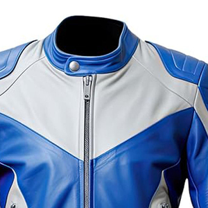 Veste de moto en cuir véritable en promotion, vêtements de sport personnalisés pour la course, équipement de moto de haute qualité, service OEM - Product Image 3