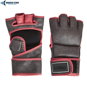 Gants d'entraînement MMA en cuir avec fermeture auto-agrippante pour poignet, pour adultes, idéaux pour la boxe et le sparring, emballage personnalisé - Product Image 6