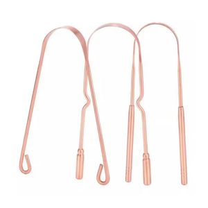 Raspador de Lengua de Acero Inoxidable con Acabado Cobre, Diseño en U Ancho, para Higiene Bucal, Eliminación de Bacterias y Mal Aliento, Herramienta de Bienestar para Adultos - Product Image 5