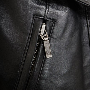 Chaqueta de Cuero de Oveja Genuina para Mujer, Diseño con Logotipo Personalizado, Impermeable, Forrada de Algodón Transpirable para Todas las Estaciones - Product Image 5