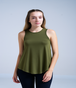 Ladies <b>Racerback</b> Tank <b>Top</b> Polyester Quick Dry Moisture Wicking Breathable Sleeveless Gym Fitness Running Yoga Sports Vest - Product Image 1