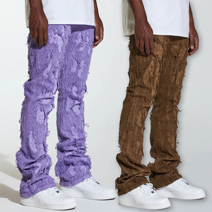 Pantalon en jean pour homme de haute qualité OEM 2026, style spécial de créateur personnalisé, jeans de luxe pour homme fabriqués par TRIOTAKE INDUSTRY - Product Image 1