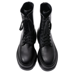 Botas de Combate de Piel Genuina con Plataforma de 7.5cm y Cremallera para Mujer Ann'S, Suela Gruesa, Tacón Robusto, Forro Acolchado en el Talón, Resistentes al Agua - Product Image 5