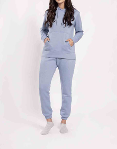 New Arrival High Quality Cotton Fleece two-piece set, full length Custom logo <b>Jogging</b> <b>Suit</b> Design Your Own Tracksuit for Women - Product Image 2