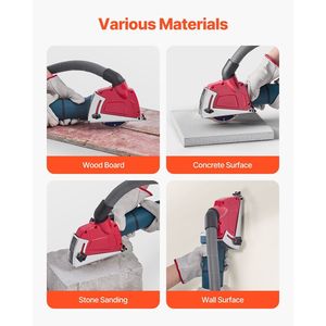 Guarnizioni di bloccaggio universali 4-5 regolabili per smerigliatrici angolari con protezione antipolvere per il taglio - Product Image 6