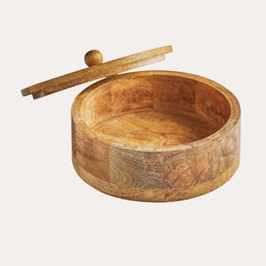 Boîte à rôtis en bois faite à la main de qualité supérieure Boîte de rangement de tortilla de haute qualité pour servir des aliments Casserole Chapati en bois-21 - Product Image 2