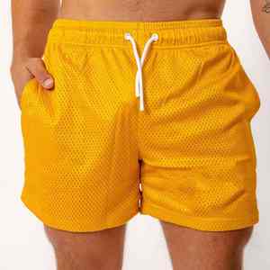 Pantalones Cortos de Baloncesto Personalizados para Hombre, de Malla, Doble Capa, Corte Regular, Sublimados, Bordados y Cosidos, Ropa Deportiva - Product Image 1