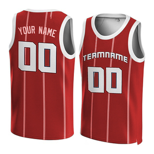 Camiseta de Baloncesto Sublimada Personalizada al por Mayor, Ligera, 100% Poliéster, Cuello Redondo, Sin Mangas, Ropa Deportiva Transpirable para Equipos - Product Image 4