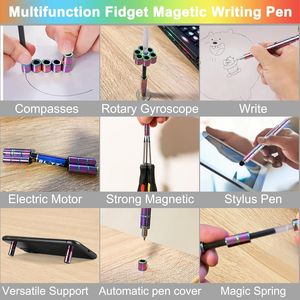 Penna Magnetica Antistress Nera, Strumento di Scrittura Modulare Multifunzionale, Giocattolo da Scrivania DIY, Regalo di Compleanno Unico per Adulti - Product Image 3