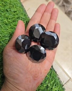 4 piezas de diamantes de moissanita negros de forma redonda con corte AAA para la fabricación de joyería de diamantes - Product Image 5