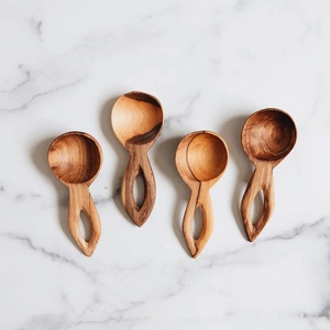 Cuillère à thé en bois légère, cuillère à café et à sucre en bois naturel, ustensile de cuisine écologique pour un usage quotidien - Product Image 5