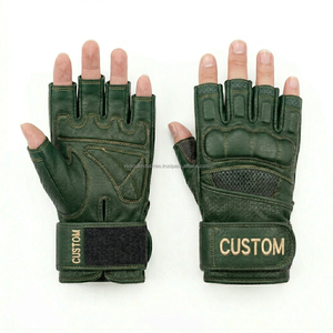 Guantes de Fitness de Cuero PU ODM con Soporte para Muñeca, Guantes de Entrenamiento para Gimnasio y Levantamiento de Pesas, Fabricante con MOQ Bajo - Product Image 3