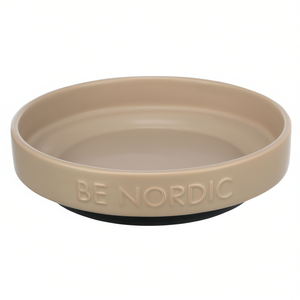 Gamelle en céramique Be Nordic 0,3 L 16 cm taupe avec anneau en caoutchouc - Product Image 2