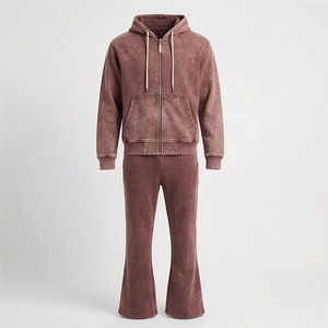 Chándal Deportivo Personalizado con Logotipo, Lavado al Ácido, para Hombre, Pantalones Deportivos de Invierno, Impresión Serigrafiada, Ropa Deportiva para Gimnasio, Fitness, Streetwear - Product Image 1