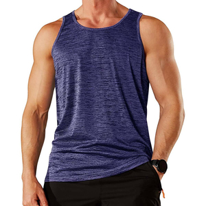 High Quality <b>Men's</b> Knitted Casual Tank Tops Silk Screen Printed O-Neck 100% Cotton Eco-friendly Gym <b>Vest</b> Fitness Bodybuilding - Product Image 1