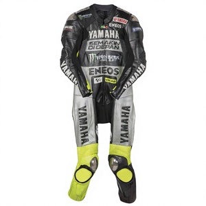 ชุดแข่งรถมอเตอร์ไซค์ MotoCP รุ่น Ramaha 1 ชิ้น ทำจากหนังวัว/หนังจิงโจ้ สำหรับขี่มอเตอร์ไซค์/จักรยานยนต์  ชุดจั๊มสูท MotoCp/Traje สำหรับนักขี่มอเตอร์ไซค์ ระดับเกราะป้องกัน 2 - Product Image 1
