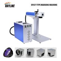 Mesin Ukir Laser Fiber Mini Desktop 20W 30W 50W 100W untuk Perhiasan Jam Tangan Emas Perak Baja Karbon Aluminium Logam
