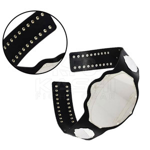 Cinturón de Premio de Artes Marciales Personalizable, Placas Acabadas de Alta Resistencia de 32 mm, Correa de Cuero Sintético Premium para Competición KASHI FIGHT - Product Image 4