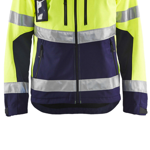 Chaqueta de Seguridad de Alta Visibilidad con Cuello Alto y Cremallera, Tejido Impermeable para Trabajo, Colores/Logotipos Personalizables, Venta al por Mayor, Suministro OEM para Hombre - Product Image 4