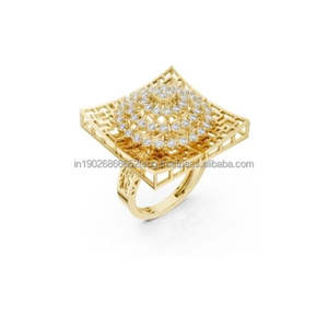 The Beadiva 10K Gold Trendy Rose Gold Plated Ring Anillo de amor en forma de corazón - Product Image 5