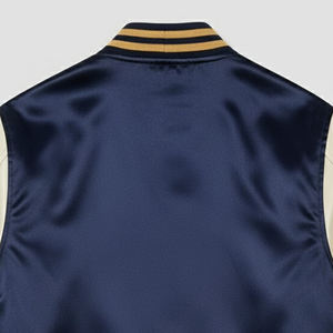 Chaquetas universitarias de béisbol con impresión de logotipo personalizado a bajo precio y alta calidad, chaqueta universitaria de satén para hombre hecha a medida para invierno - Product Image 6