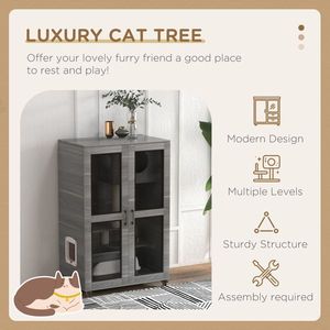 Arbre à chat et griffoir haut de gamme : Meuble durable et confortable pour le plaisir des félins - Product Image 6