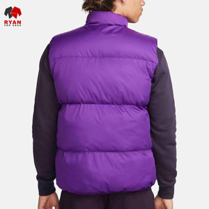 เสื้อกั๊กพัฟเฟอร์ Ryan Pro Gear แบบสั่งทำพิเศษสำหรับผู้ชาย ผ้าโพลีเอสเตอร์บุใยสังเคราะห์ นุ่มสบาย พร้อมโลโก้แบบกำหนดเอง ลายเรียบ - Product Image 5