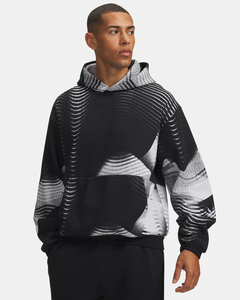 Sudadera con Capucha para Hombre, Color Negro y Blanco, Corte Regular, Impresión Digital, Logotipo con Impresión Puff, Gráfico con Pedrería, 100% Algodón - Product Image 5