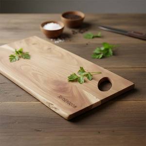Tabla de Cortar de Madera Maciza Premium para Cocina con Superficie Resistente para Cortar Verduras, Carne y Frutas - Product Image 4