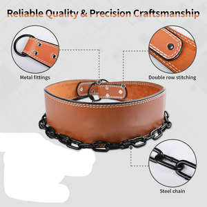 OEM Service High Quality Custom Leather Dipping <b>Belt</b> Weight Lifting Foldable Breathable Lightweight Low Price Gym Workout <b>Belt</b> - Product Image 3