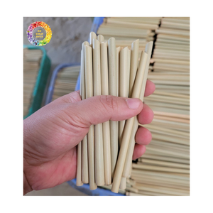 Pailles à boire en bambou durables, réutilisables, biodégradables et écologiques de 200 mm pour les voyages, le camping, les cafés, les plats à emporter et la restauration - Product Image 1