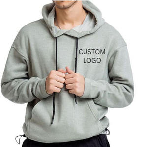 เสื้อฮู้ดผู้ชายขายดี ผ้าฝ้ายฟลีซ มีเชือกผูก - Product Image 1