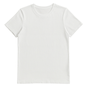 Camiseta de cuello redondo para mujer, venta al por mayor, camisetas de alta calidad, manga corta, 100% algodón, camiseta lisa con etiqueta privada - Product Image 5