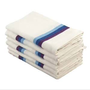 100% Cotton Eco-Friendly Woven Striped Quick-Dry Custom <b>Label</b> Machine Washable Square & Rectangle <b>Kitchen</b> Towels - Product Image 1