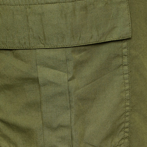 Shorts Cargo de Cintura Alta para Mujer, Verde Oliva, Lona de Algodón, Bolsillos Casuales, Cintura Elástica, Corte Regular, Lavado, Cierre de Botones, Secado Rápido - Product Image 6