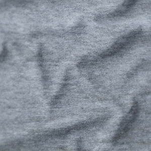 Solid Gray Knitted Jersey <b>Fabric</b> Medium <b>Weight</b> Plain Style Cotton Material French Terry <b>Fabric</b> one side brushed - Product Image 1
