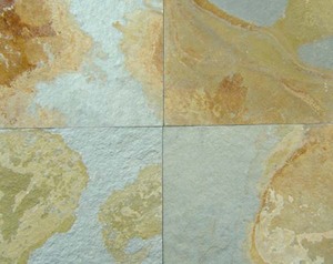 Green Rustic Slate Sawn Edge Natural Surface <b>Stone</b> Tile for Indoor Outdoor Flooring Wall Cladding and Exterior Use - Product Image 1