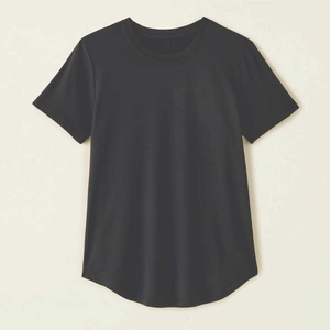 Women's Crew Neck <b>T</b>-<b>Shirt</b> Solid Color Short Sleeve Loose Fit 100% Cotton Jersey Breathable All Seasons Casual Wear - Product Image 1