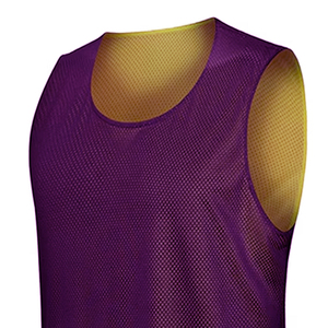Polyester Good Quality Mesh Basketball Vest Breathable Training Custom Logo Sportswear Vest Jersey Sublimation Lightweight Vest - Product Image 2