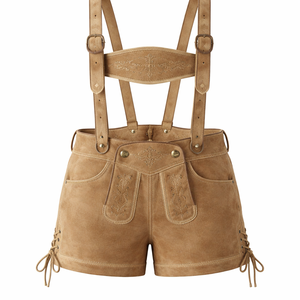 ผู้จัดจำหน่ายกางเกงหนังผู้หญิงแบบ Lederhosen สำหรับการสั่งซื้อจำนวนมาก - บริการ OEM แบบกำหนดเองจากผู้ผลิต - Product Image 1