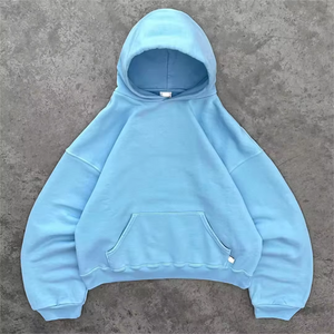 Sudadera Personalizada de Poliéster/Nailon/Algodón 260GSM, Corte Cuadrado, Hombros Caídos, Oversize, Felpa, Ecológica, Estilo Puffy - Product Image 1